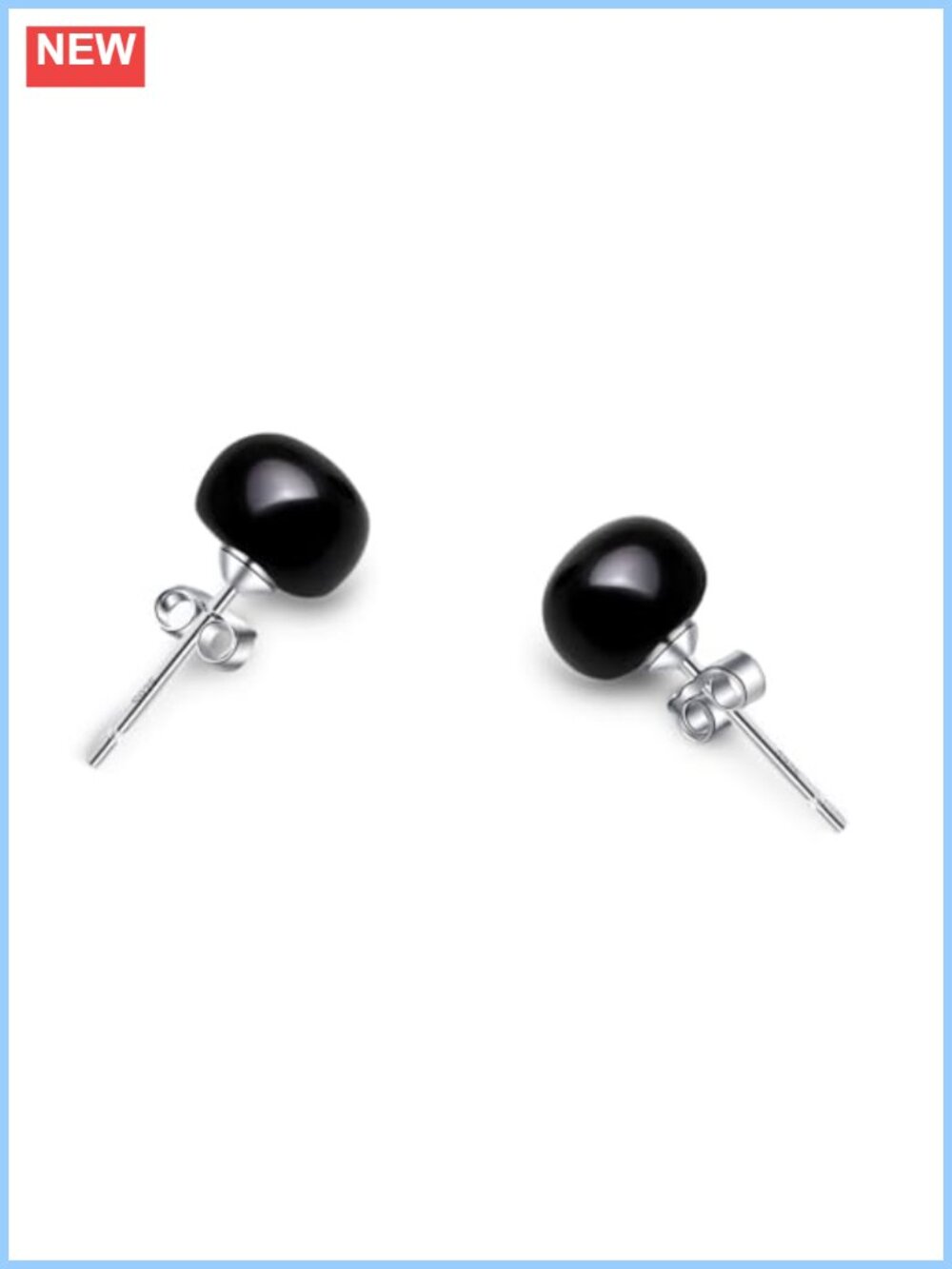 Sterling Silver Freshwater Pearl Stud Earrings Hypoallergenic Leverback